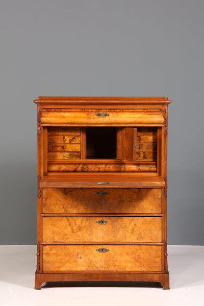 Stylish Art Nouveau Secretary Biedermeier Vertiko Antique Chest of Drawers around 1890 Writing Chest