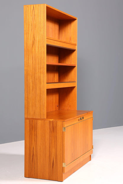 Traumhafter Mid Century Schrank Vintage Bücherregal Retro Holz Regal Highboard 60er Jahre