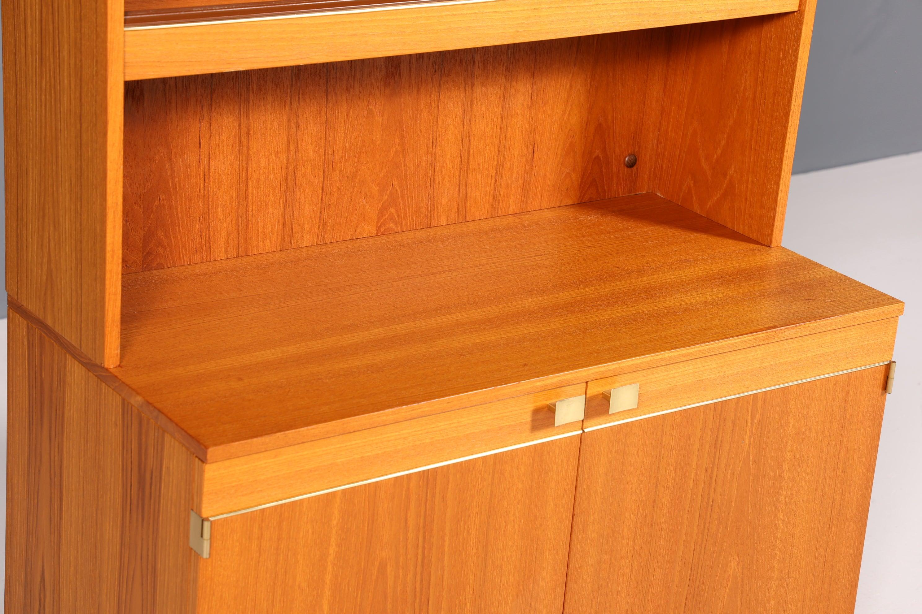 Traumhafter Mid Century Schrank Vintage Bücherregal Retro Holz Regal Highboard 60er Jahre