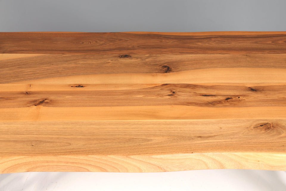 Beautiful walnut table 220cm-95cm dining room table tree edge top solid wood kitchen table