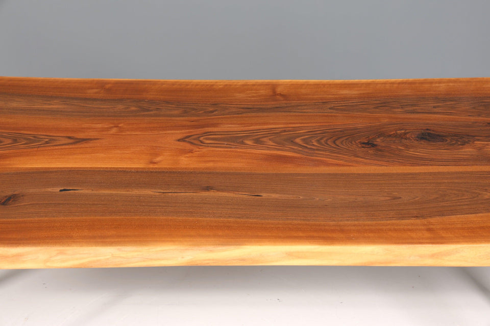 Noble walnut table 260cm-90cm dining room table tree edge plate solid wood kitchen table