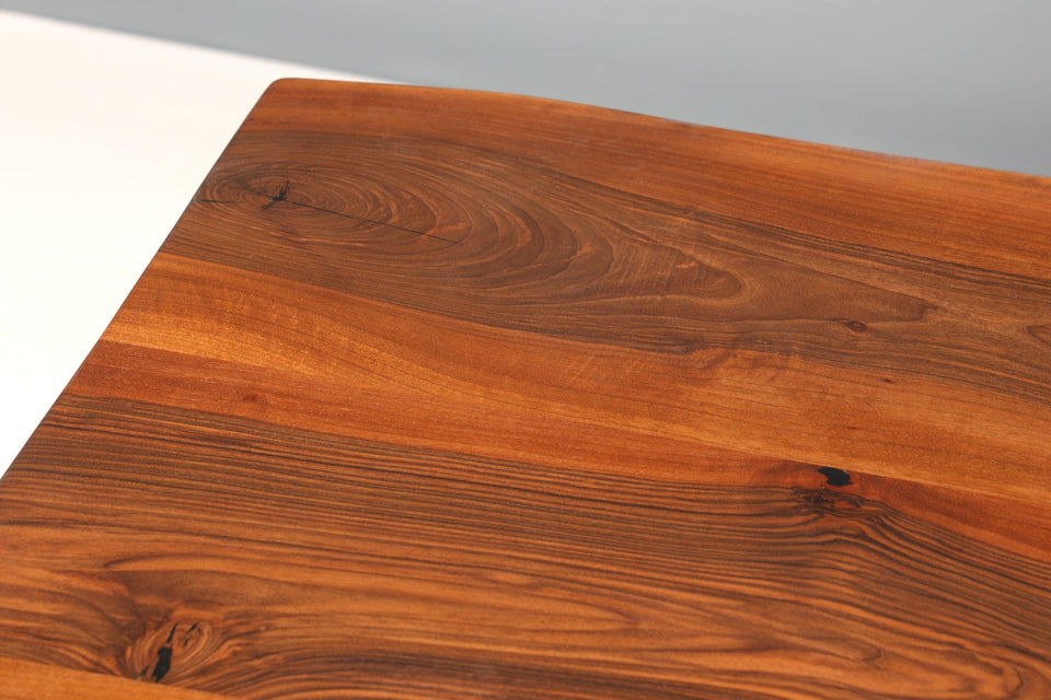 Noble walnut table 260cm-90cm dining room table tree edge plate solid wood kitchen table