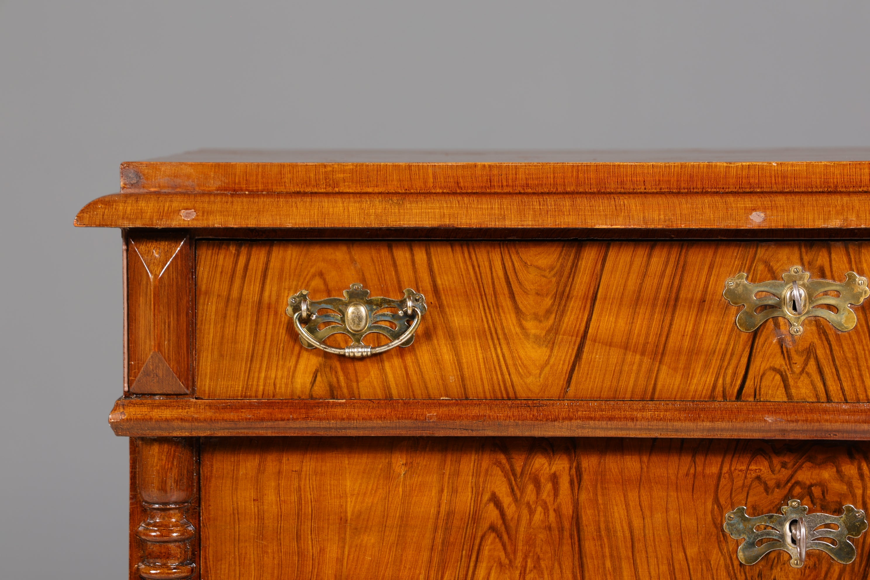 Edler Gründerzeit Sekretär Vertiko Highboard Louis Philippe Kommode um 1880