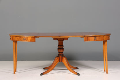 Dreamy English table extendable dining table antique style 60s kitchen table yew