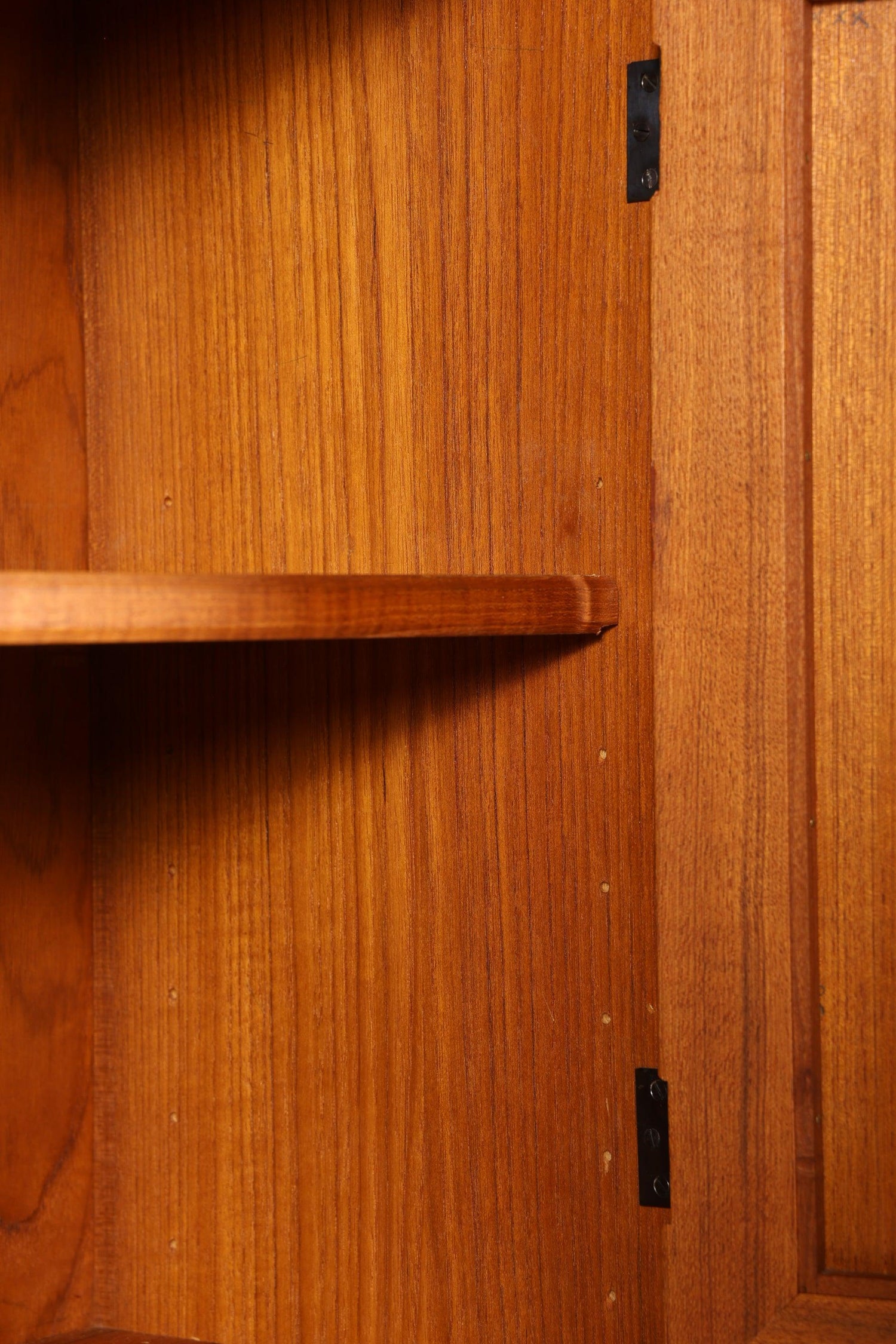 Simple Mid Century Shelf Vintage Teak Wood Cabinet Retro Chest of Drawers 60s