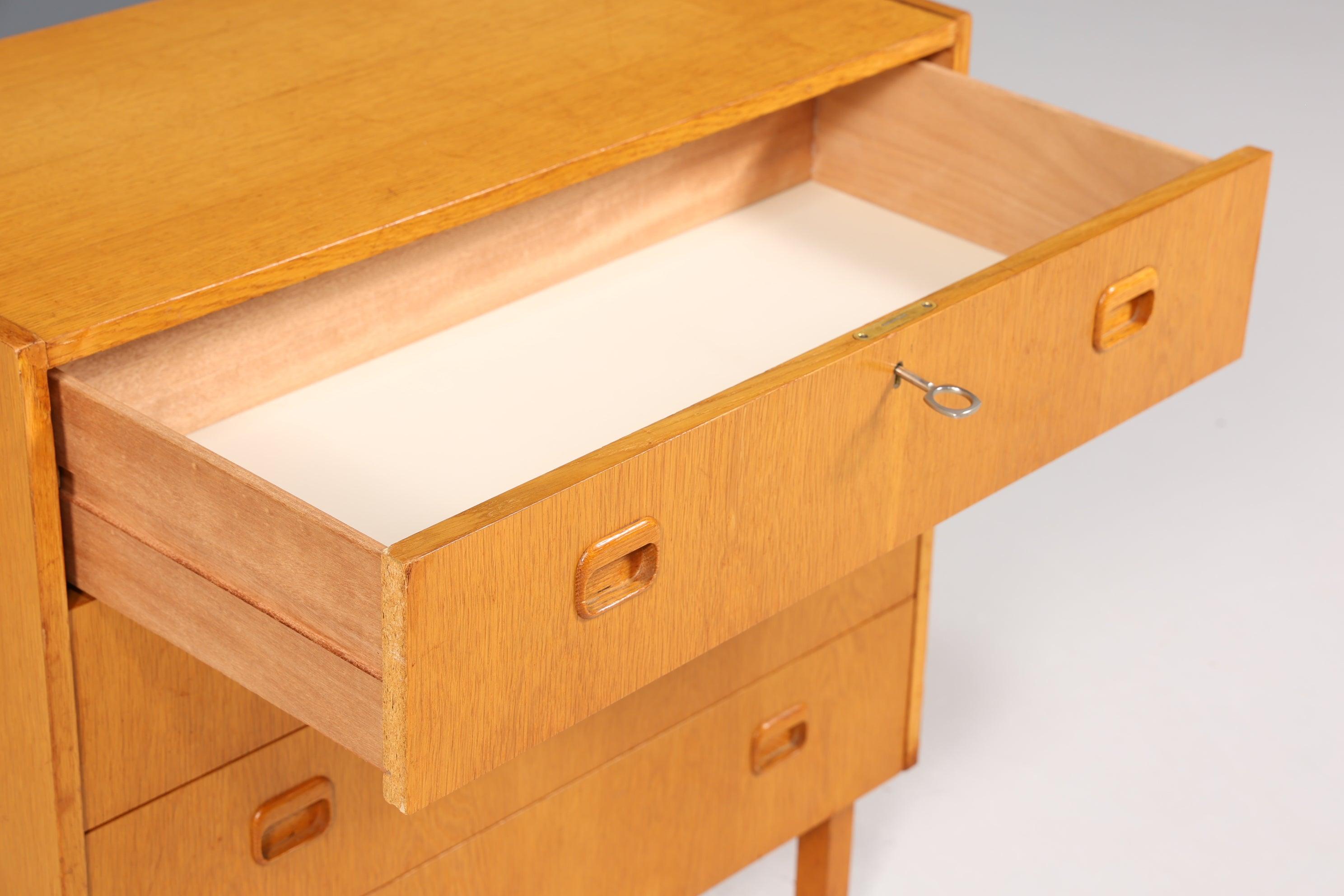 Beautiful Mid Century chest of drawers &quot;Made in Sweden&quot; teak wood drawer cabinet hallway chest of drawers