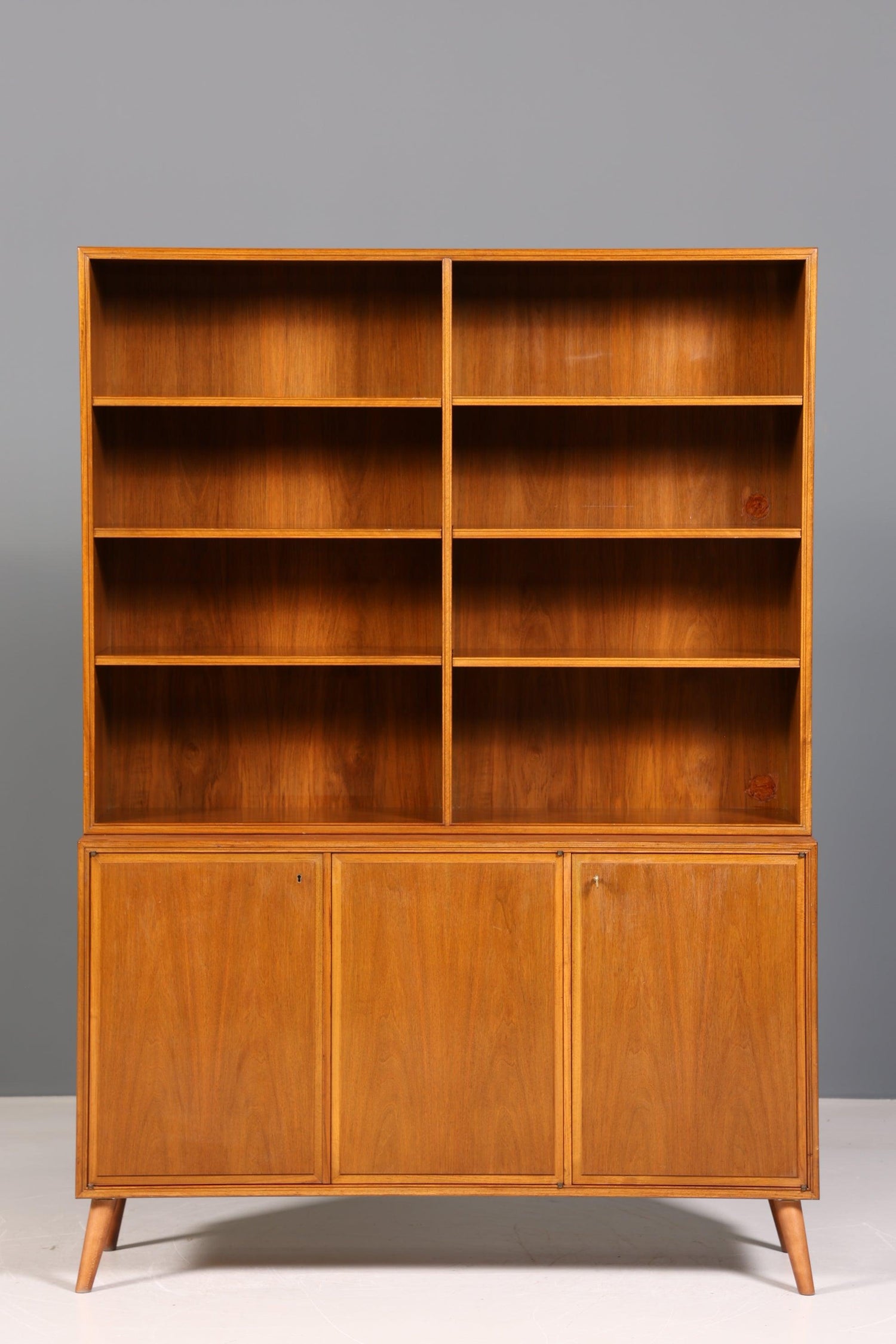 Simple Mid Century Bookcase Danish Design Cabinet Retro Chest of Drawers Shelf Vintage 60s