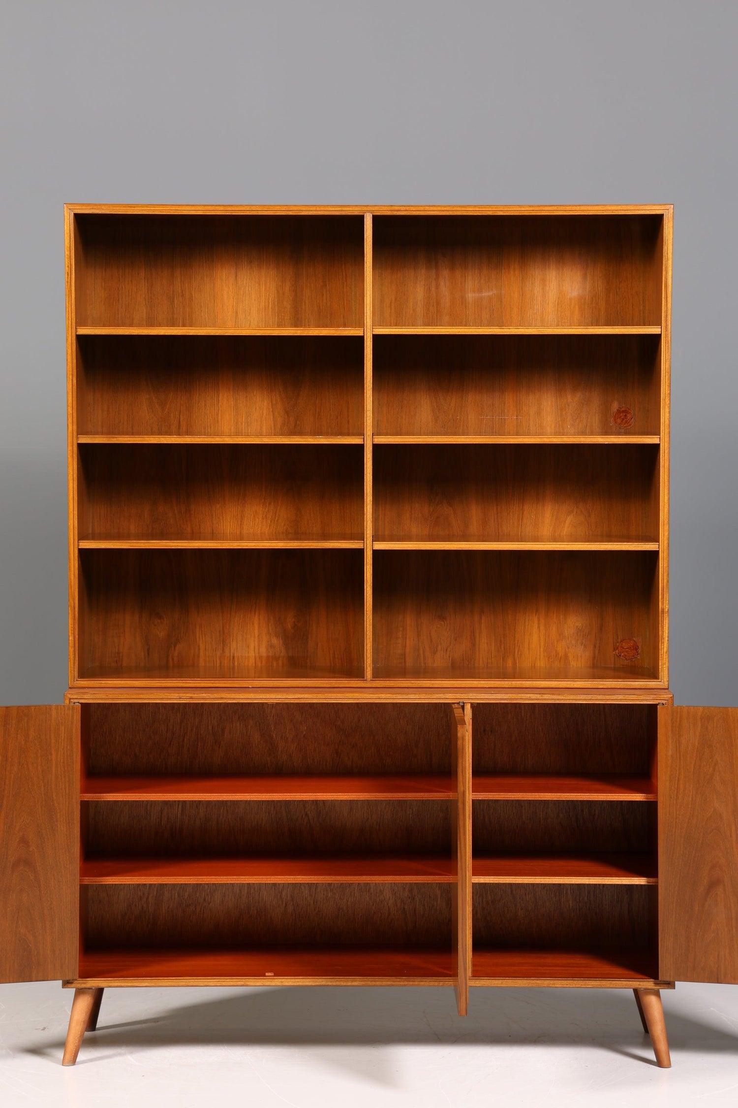 Simple Mid Century Bookcase Danish Design Cabinet Retro Chest of Drawers Shelf Vintage 60s