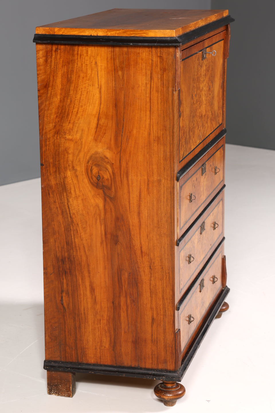 Wunderschöner Gründerzeit Sekretär Vertiko Jugendstil Highboard Louis Philippe Kommode um 1880