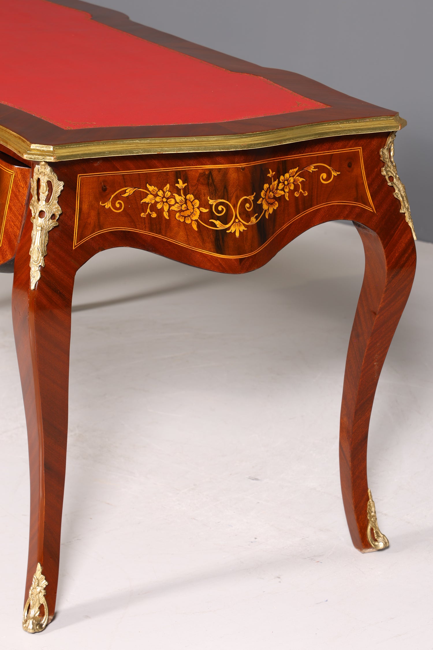 Prächtiger Louis XV Stil Schreibtisch French Desk Antik Stil Bürotisch