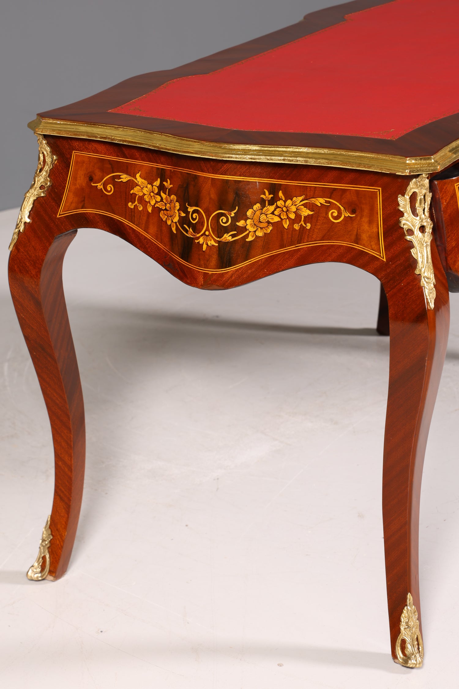 Prächtiger Louis XV Stil Schreibtisch French Desk Antik Stil Bürotisch