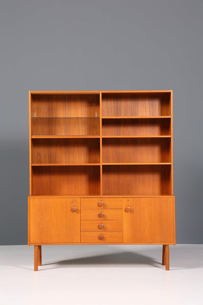 Beautiful Mid Century Shelf Danish Design Cabinet Display Cabinet Vintage Chest of Drawers Scandinavian Bookcase