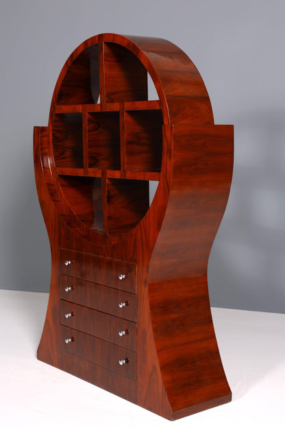 Exceptional Art Deco Design Bookcase Luxury Shelf Chest of Drawers