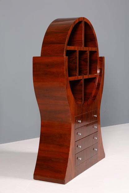 Exceptional Art Deco Design Bookcase Luxury Shelf Chest of Drawers