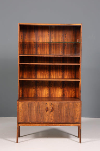 Stylish Mid Century Shelf Danish Design Rosewood Cabinet Display Cabinet Retro Chest of Drawers Vintage Bookcase 60s