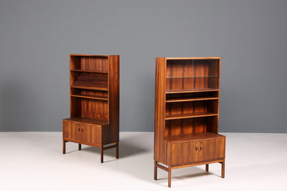 Stylish Mid Century Shelf Danish Design Rosewood Cabinet Display Cabinet Retro Chest of Drawers Vintage Bookcase 60s