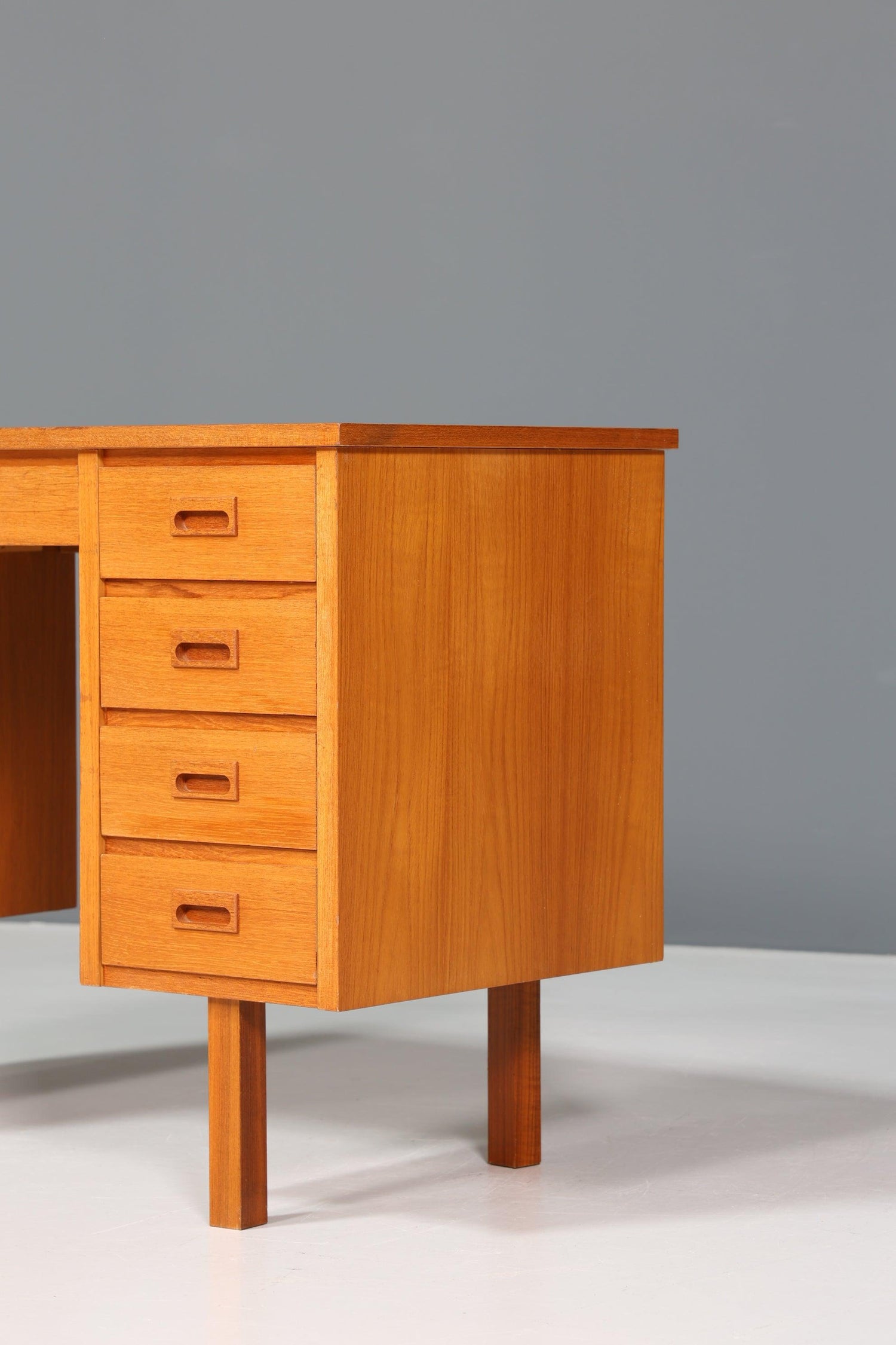 Beautiful desk Made in Denmark Teak wood table Mid Century office table 60s