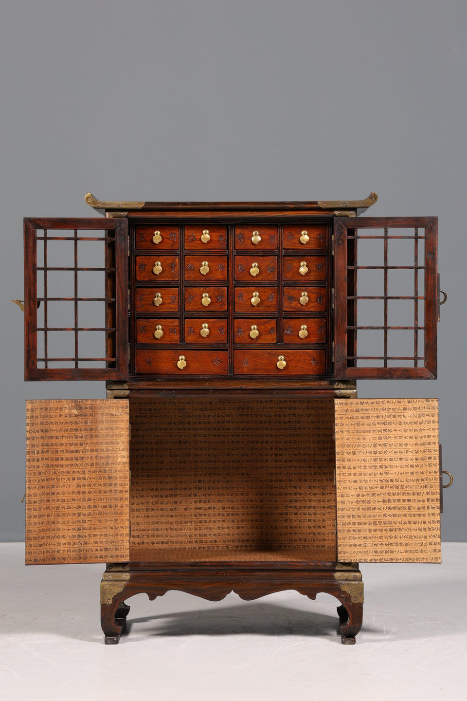 Rare Korean chest of drawers, apothecary cabinet, Asia antique cabinet