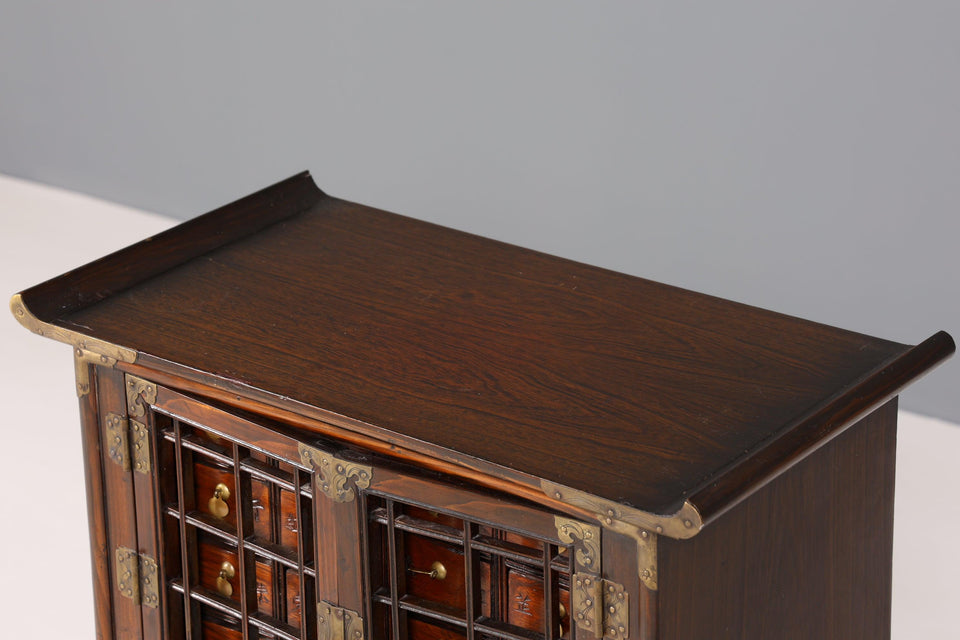 Rare Korean chest of drawers, apothecary cabinet, Asia antique cabinet