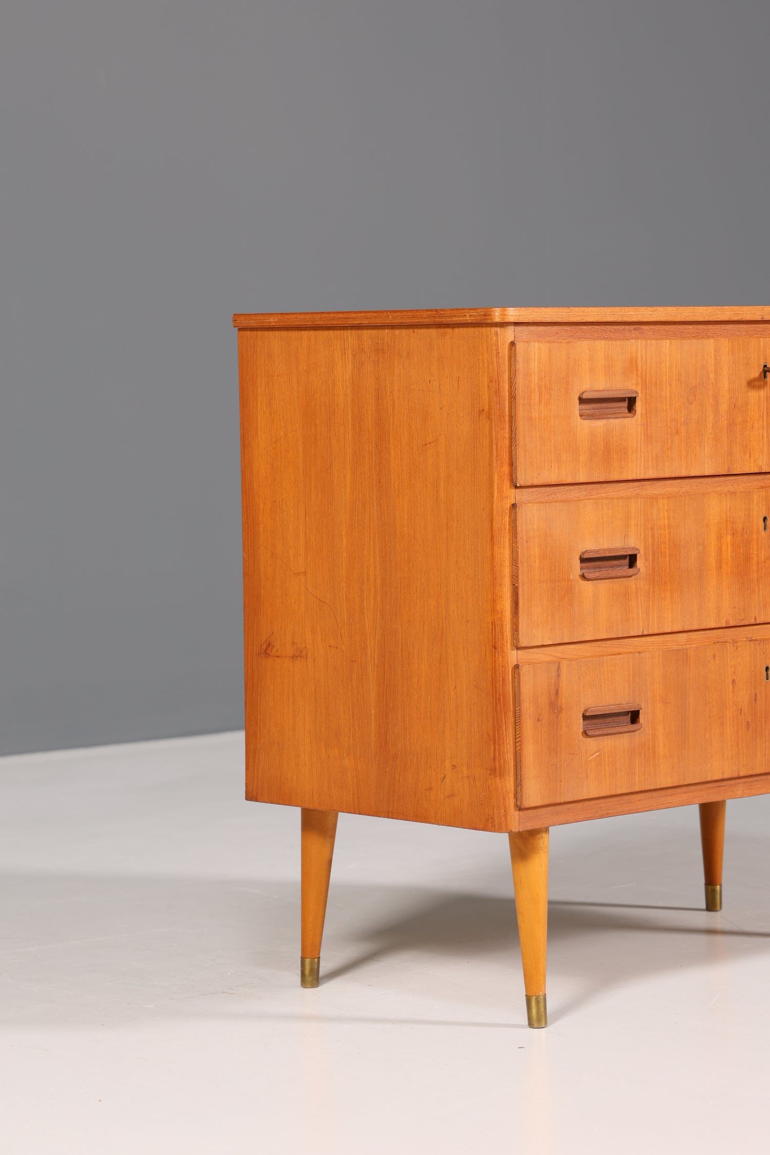 Wunderschöne Mid Century Kommode Teak Holz Sideboard Flur Kommode 60s Schubladenkommode