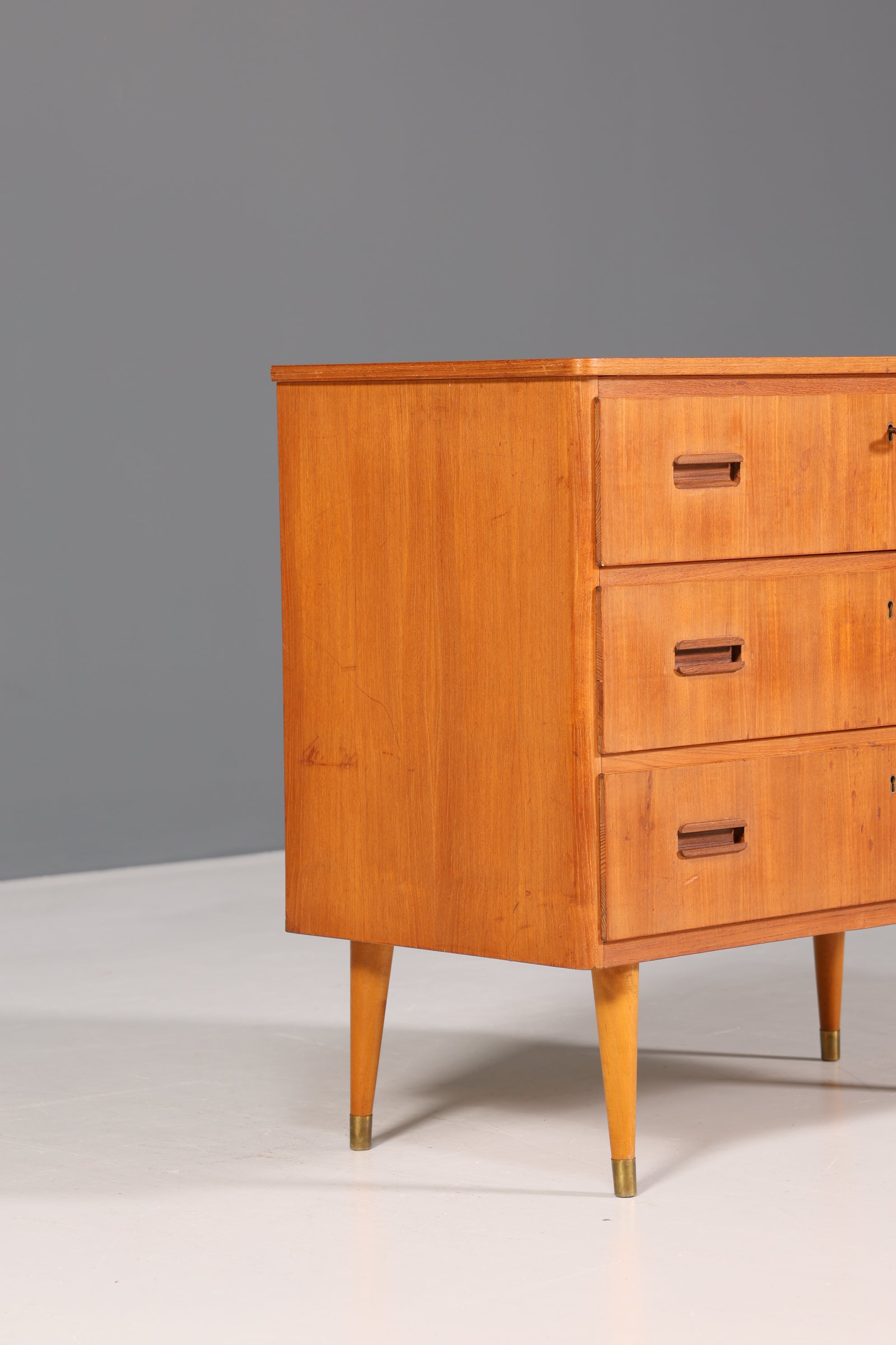 Wunderschöne Mid Century Kommode Teak Holz Sideboard Flur Kommode 60s Schubladenkommode