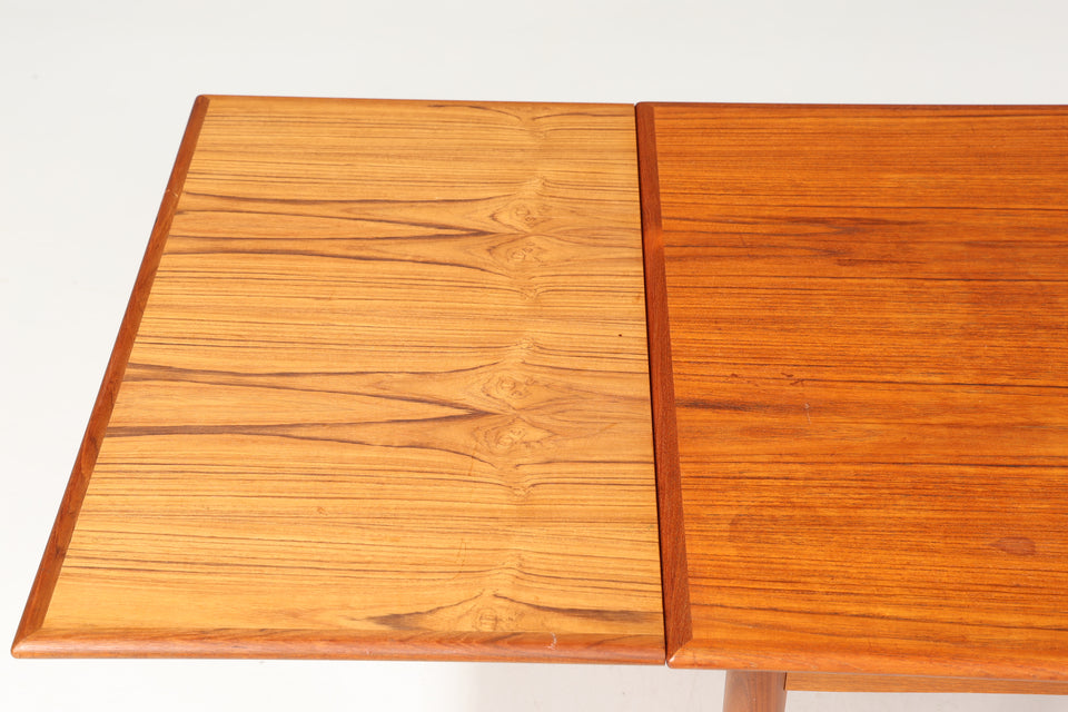 Edler Mid Century Esstisch ausziehbarer Danish Design Teak Holz Küchentisch Esszimmer Tisch