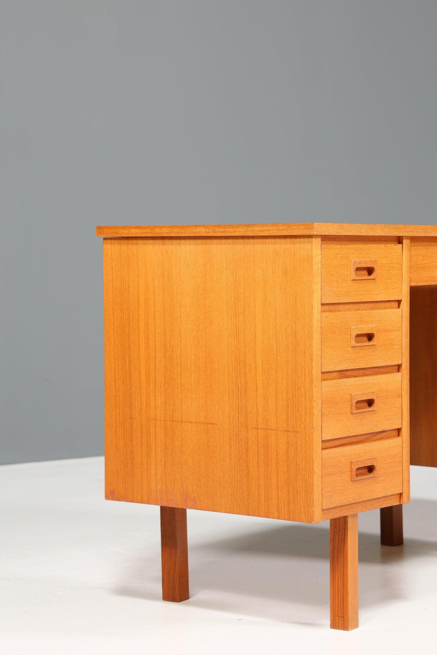 Beautiful desk Made in Denmark Teak wood table Mid Century office table 60s