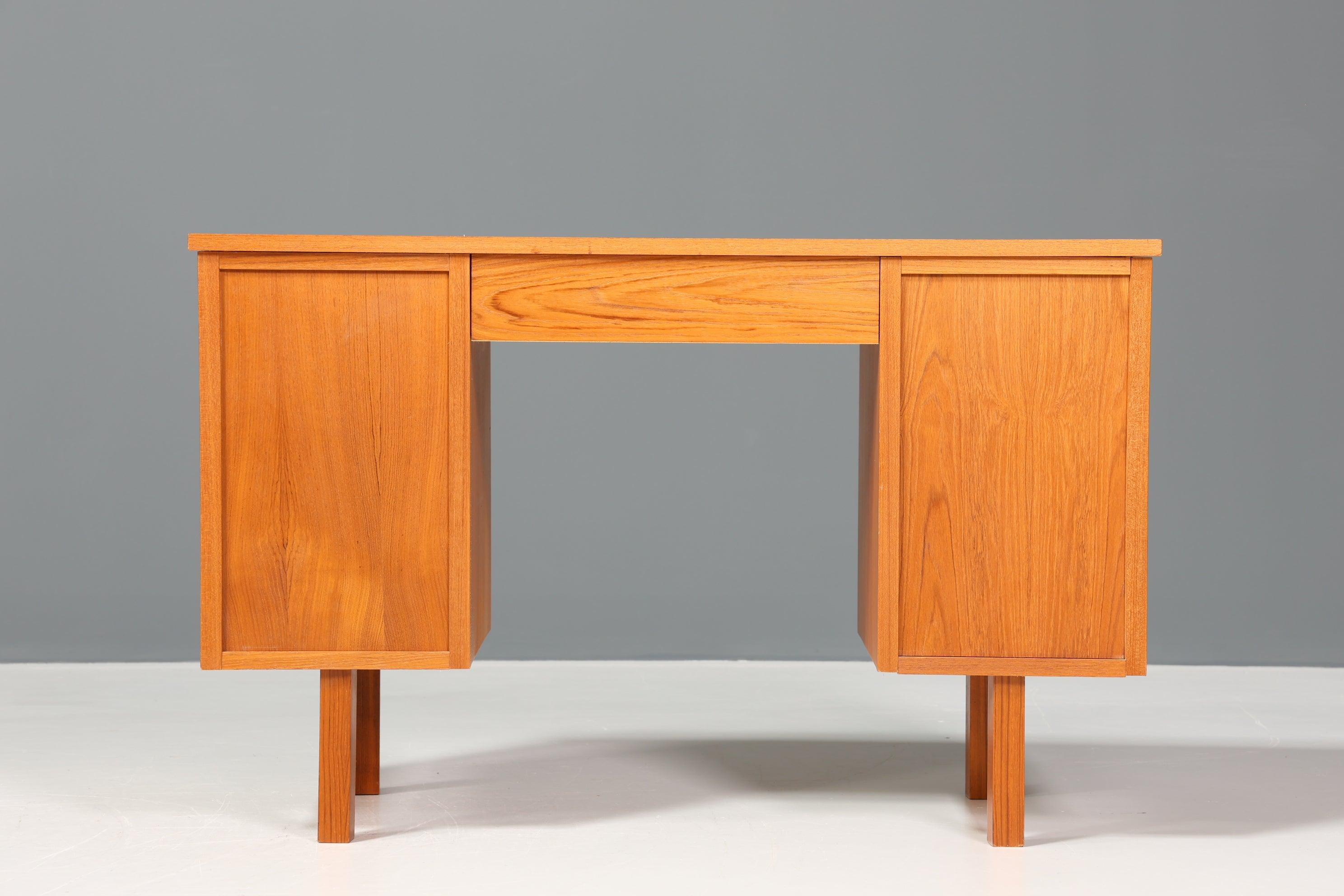 Beautiful desk Made in Denmark Teak wood table Mid Century office table 60s