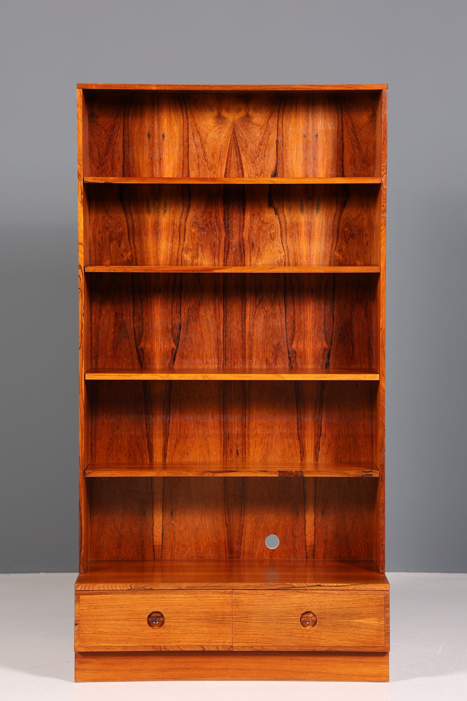 Wunderschönes Mid Century Palisander Regal Vintage Bücherregal 60s Bookshelf Schrank Kommode