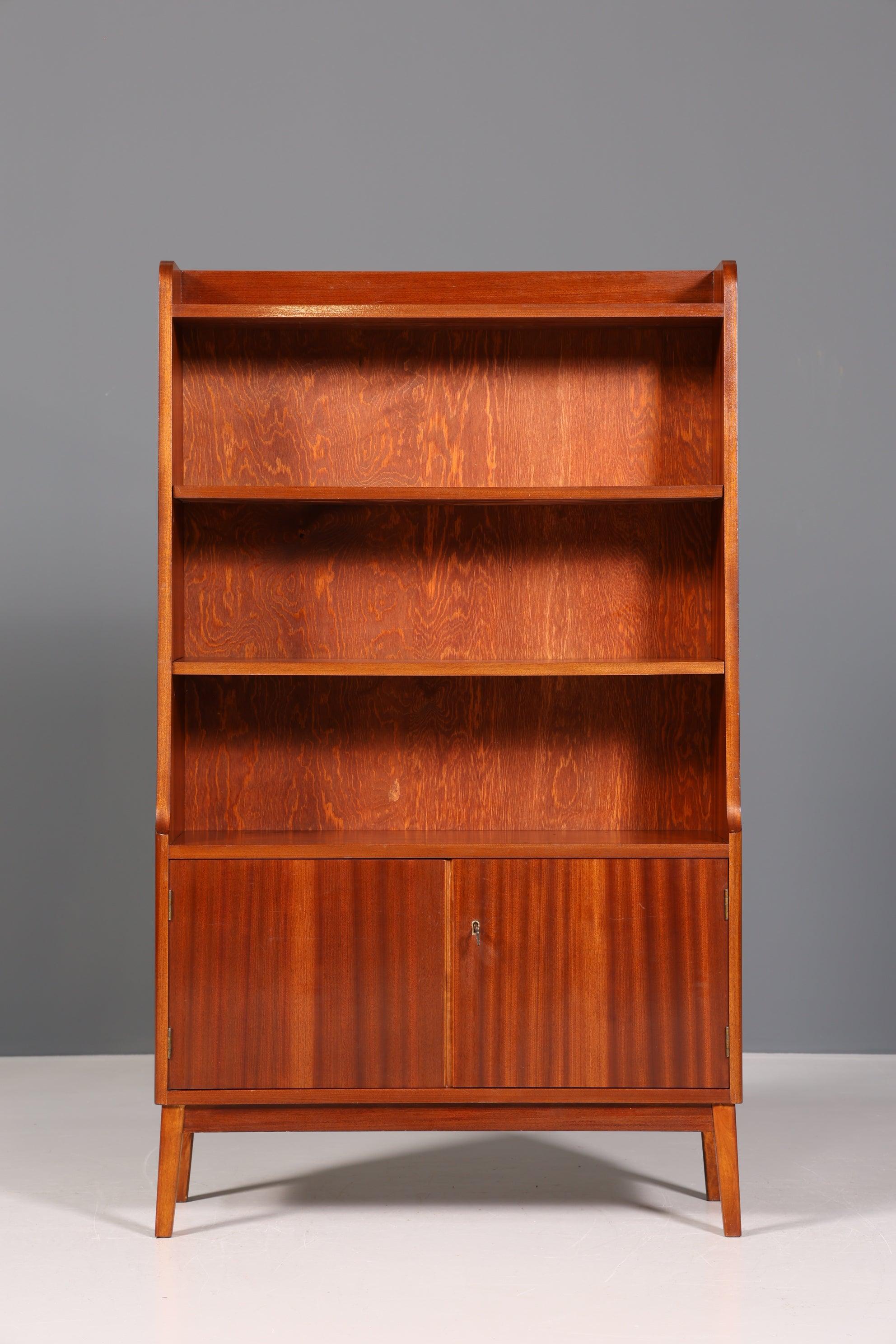 Wunderschöner Mid Century Schrank Bücherregal Vintage Highboard Retro Holz Regal 60er Jahre