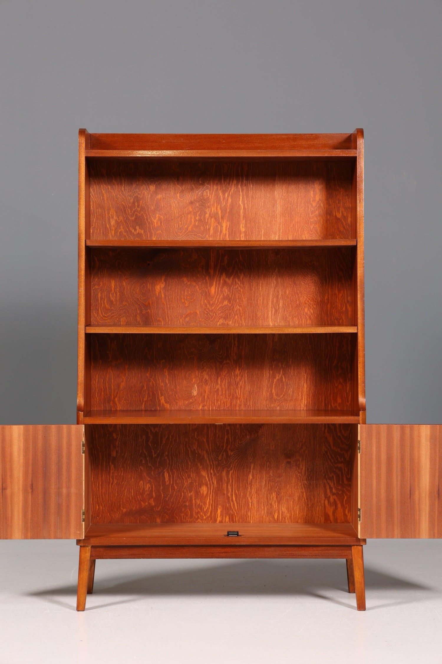 Wunderschöner Mid Century Schrank Bücherregal Vintage Highboard Retro Holz Regal 60er Jahre