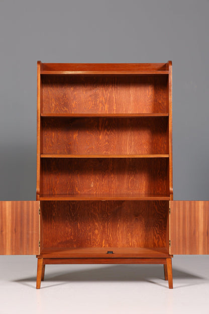 Wunderschöner Mid Century Schrank Bücherregal Vintage Highboard Retro Holz Regal 60er Jahre