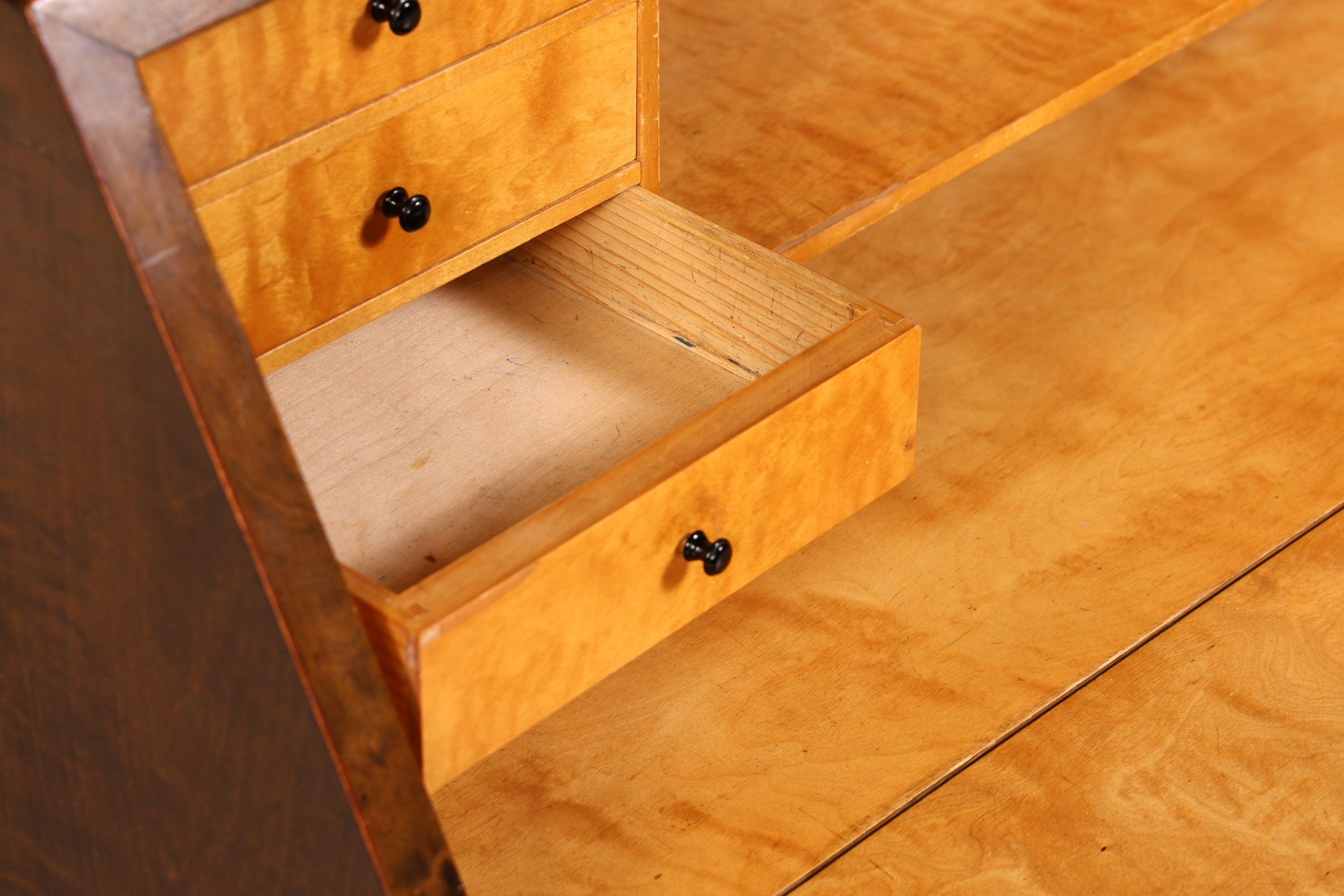 Stilvoller Sekretär um 1930 echt Holz Büro Kommode Schreibkommode Antik Office Table