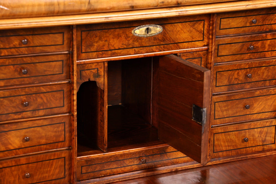 Noble Louis Philippe Secretary Biedermeier Vertiko Art Nouveau Antique Chest of Drawers around 1880 Writing Chest