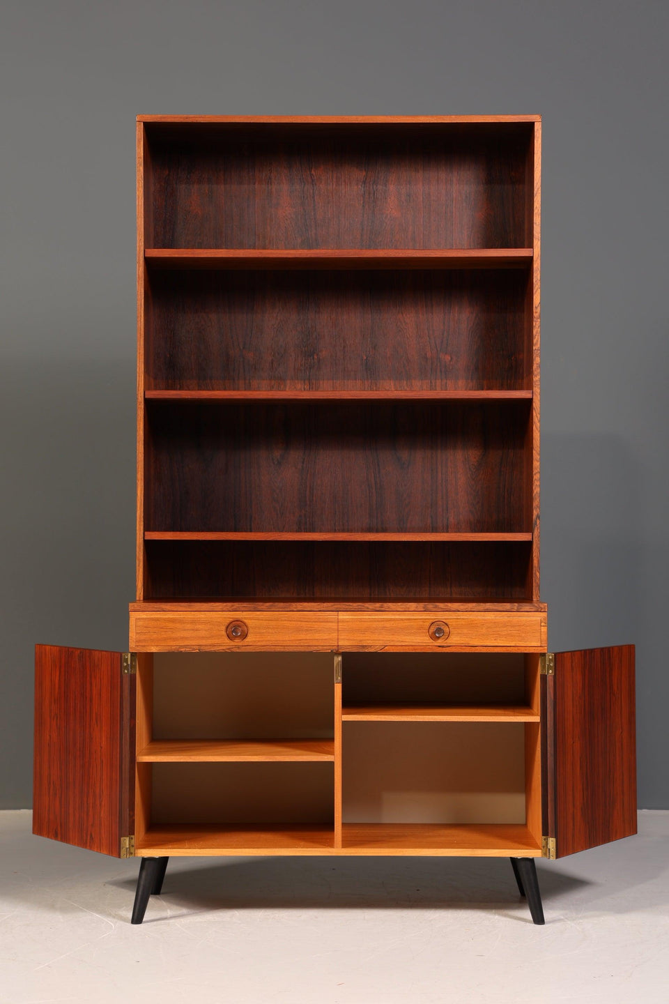 Original Bodafors "Bertil Fridhagen" shelf rosewood wood cabinet bookcase chest of drawers bookcase 60s 2 of 2