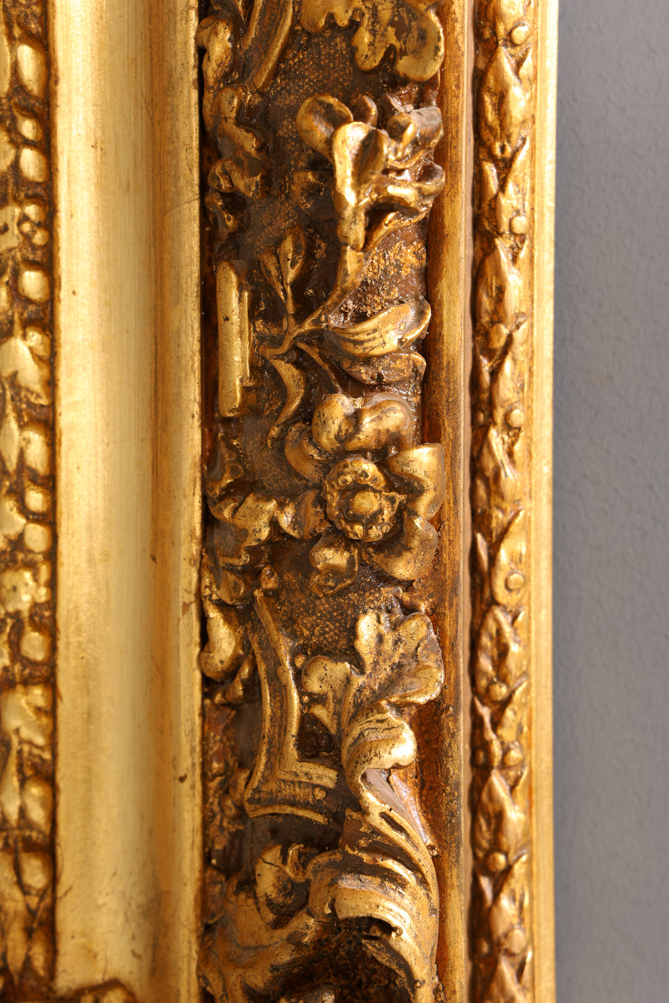 Prunkvolles Barock Stil Bild Ornamenten Wandbild Gold Kunstdruck Gemälde Wandkunst