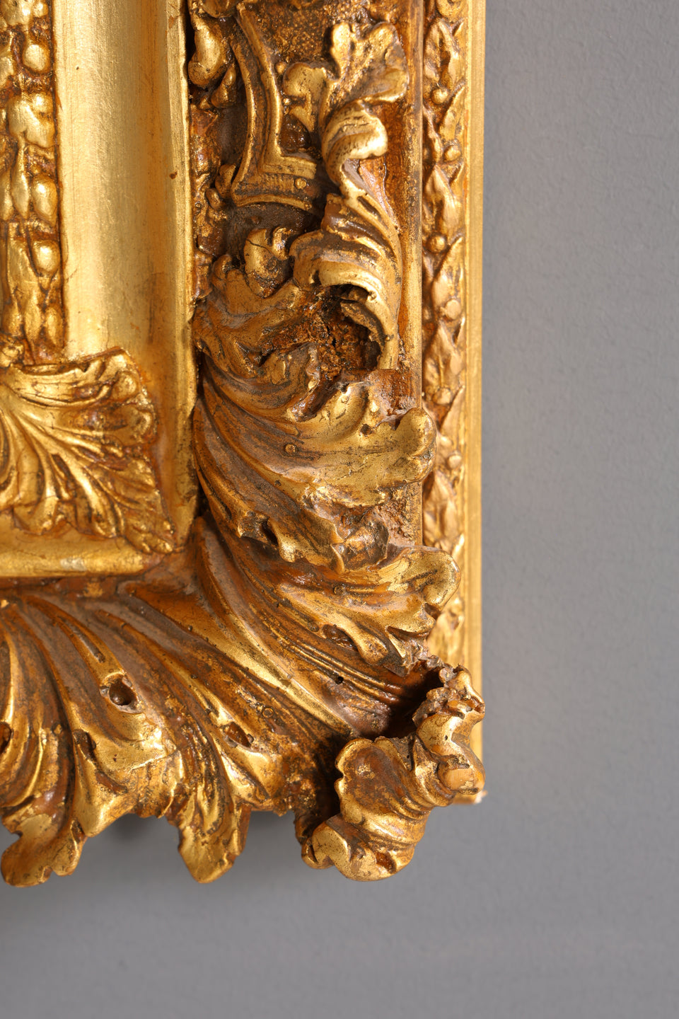 Prunkvolles Barock Stil Bild Ornamenten Wandbild Gold Kunstdruck Gemälde Wandkunst