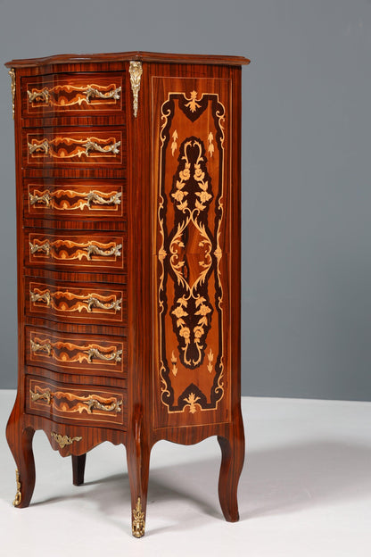 Wunderschönes Barock Design Vertiko Louis XV Highboard Kommode Schubladenkommode