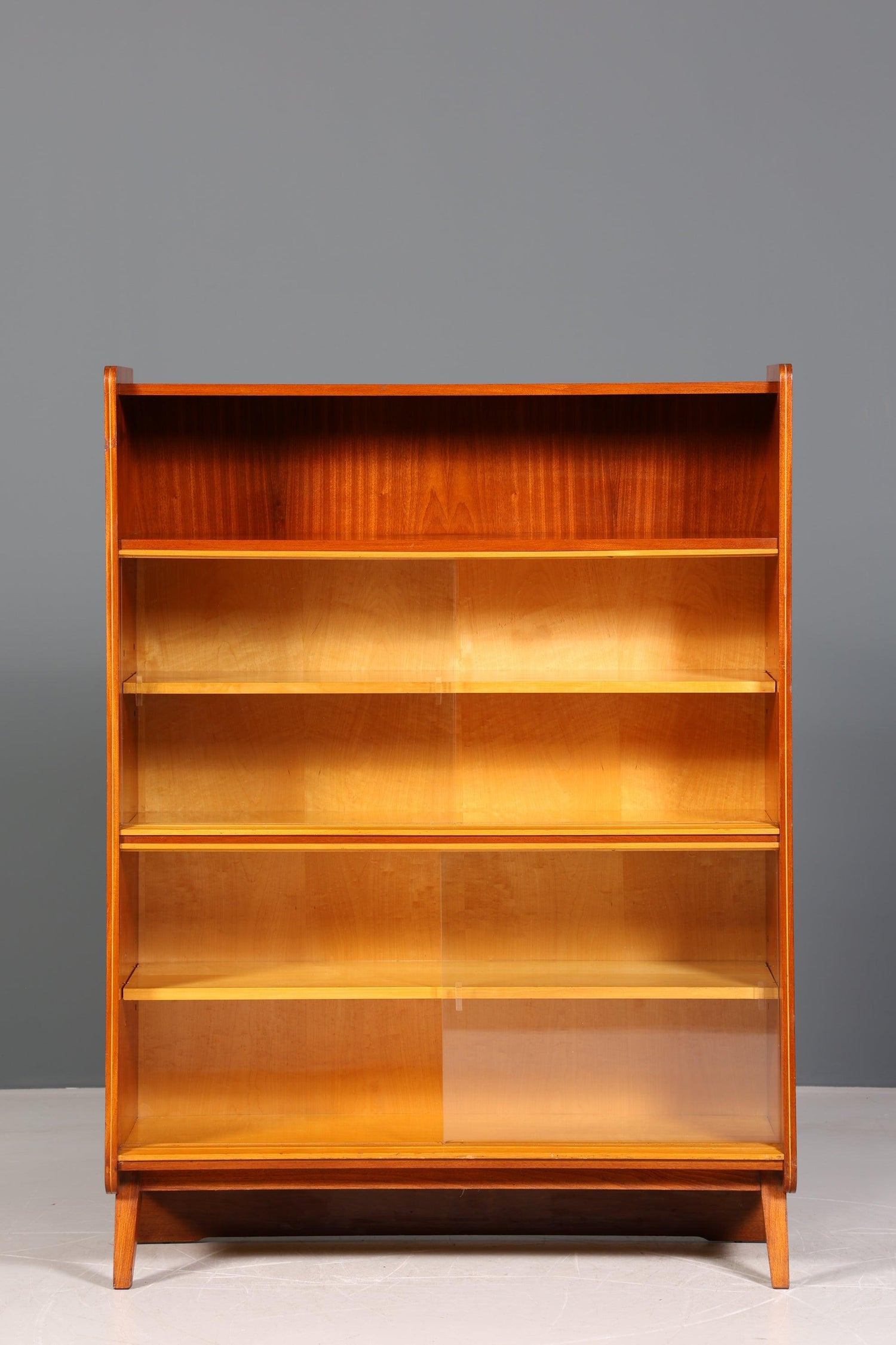 Edles Mid Century Bücherregal Kommode František Jirák für Tatra Nabytok Highboard Schrank Regal Vitrine