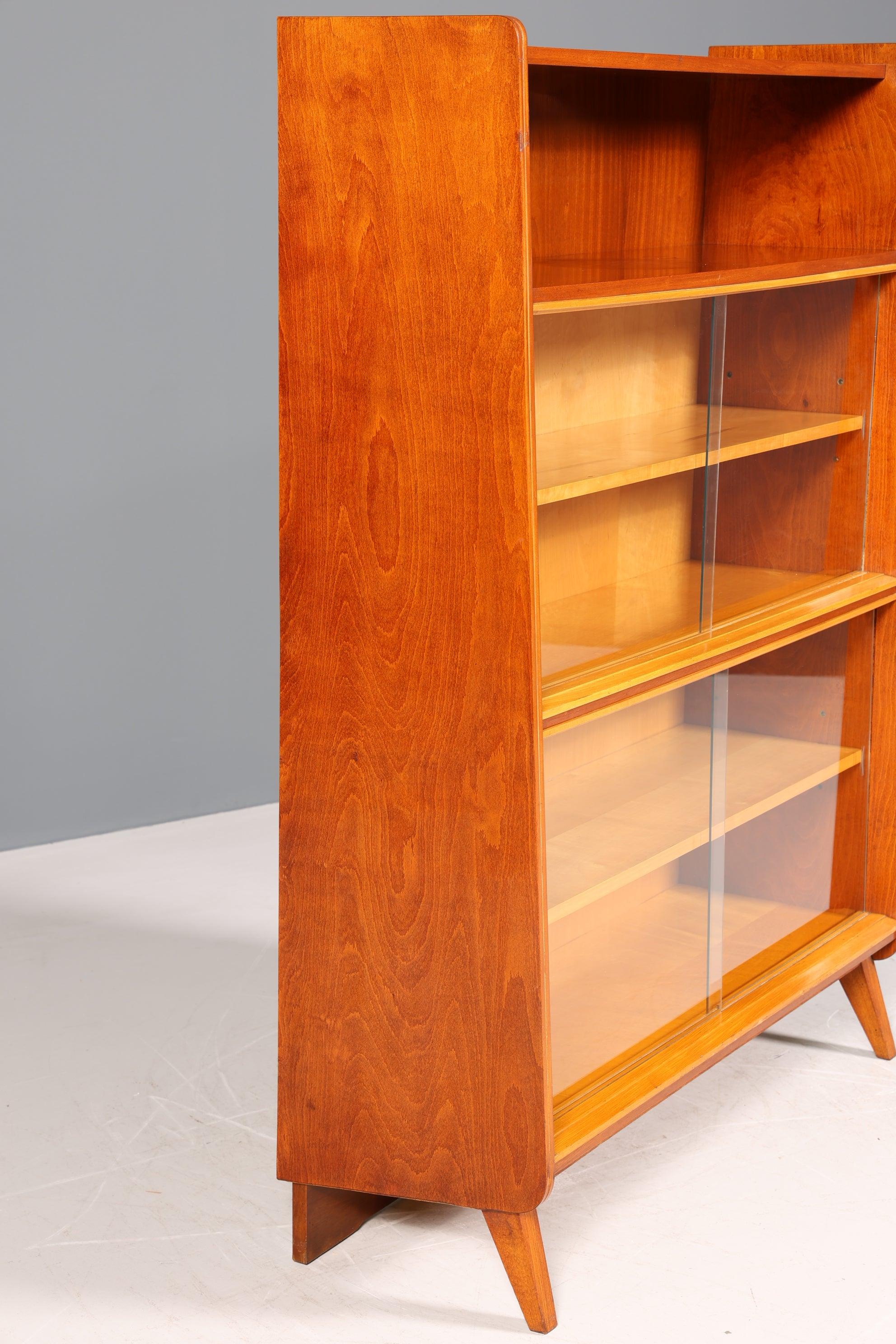 Edles Mid Century Bücherregal Kommode František Jirák für Tatra Nabytok Highboard Schrank Regal Vitrine