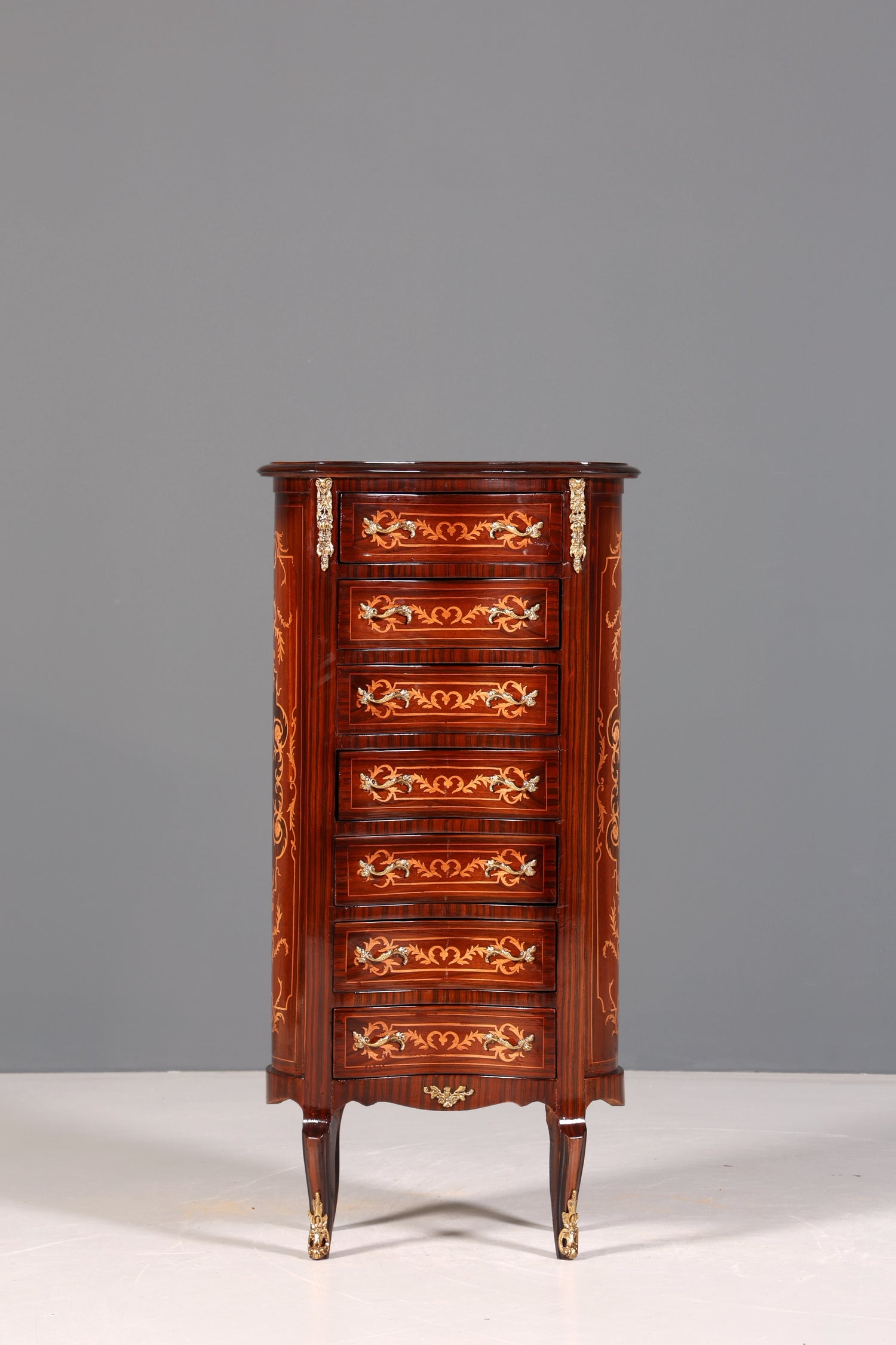 Wunderschöne Barock Louis XV Highboard Kommode Vertiko Schubladenkommode