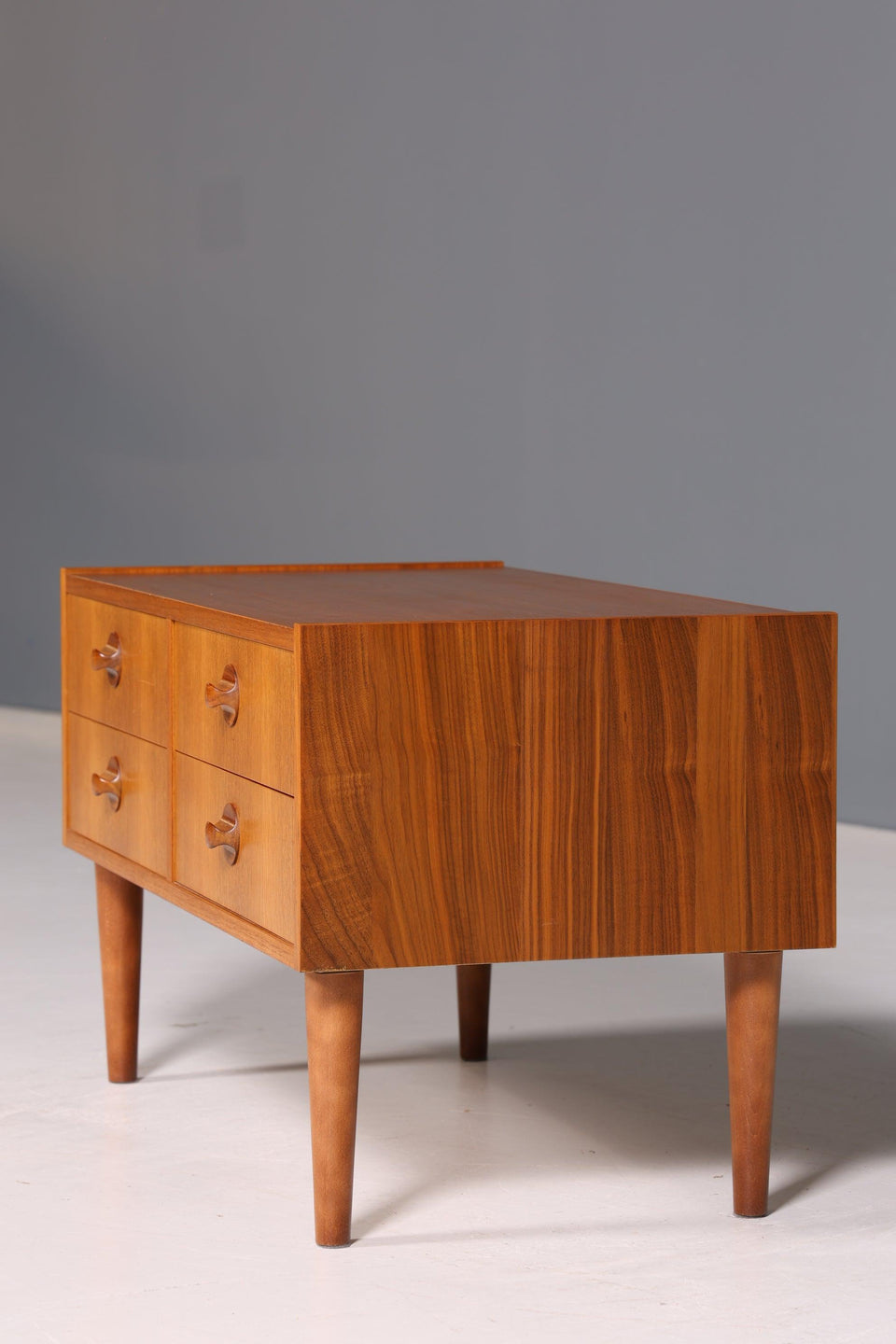 Beautiful Mid Century Chest of Drawers Teak Wood Danish Design Side Table Hallway Chest of Drawers 60s