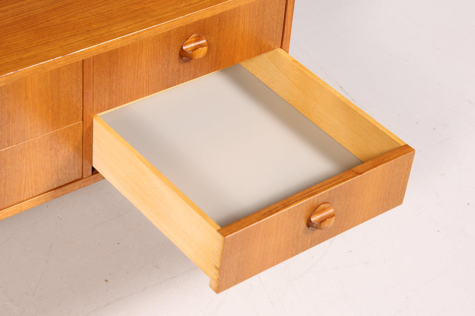 Beautiful Mid Century Chest of Drawers Teak Wood Danish Design Side Table Hallway Chest of Drawers 60s