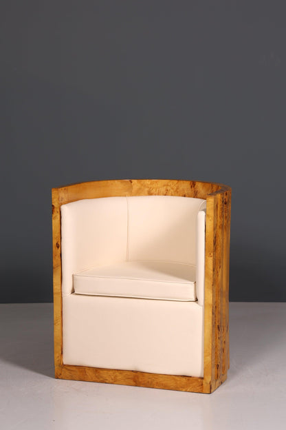 Beautiful Art Deco Design Club Chair Birch Armchair 1 of 2