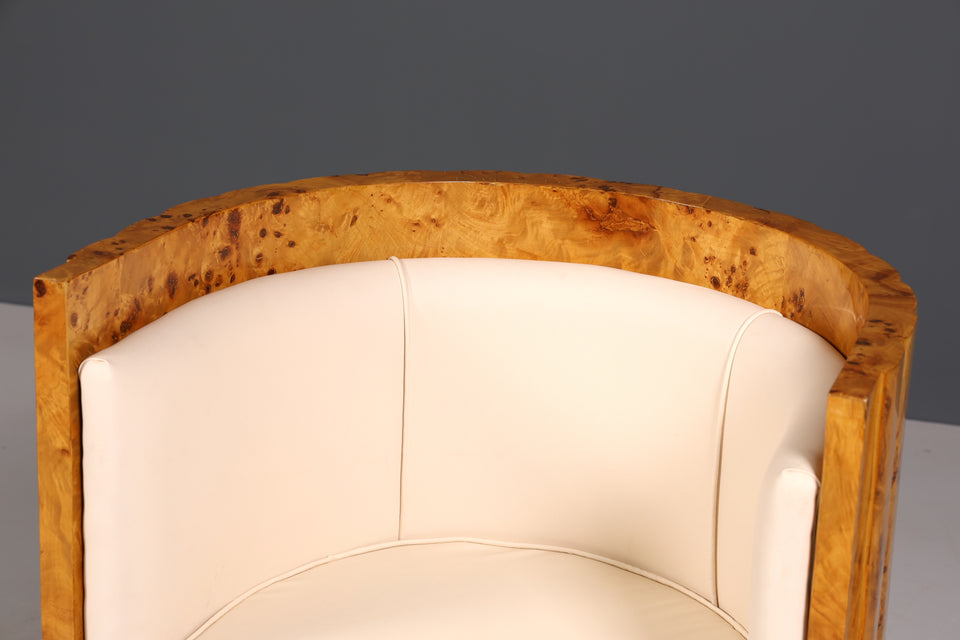 Wunderschöner Art Deco Design Clubsessel Birke Sessel Armlehnsessel 2 von 2