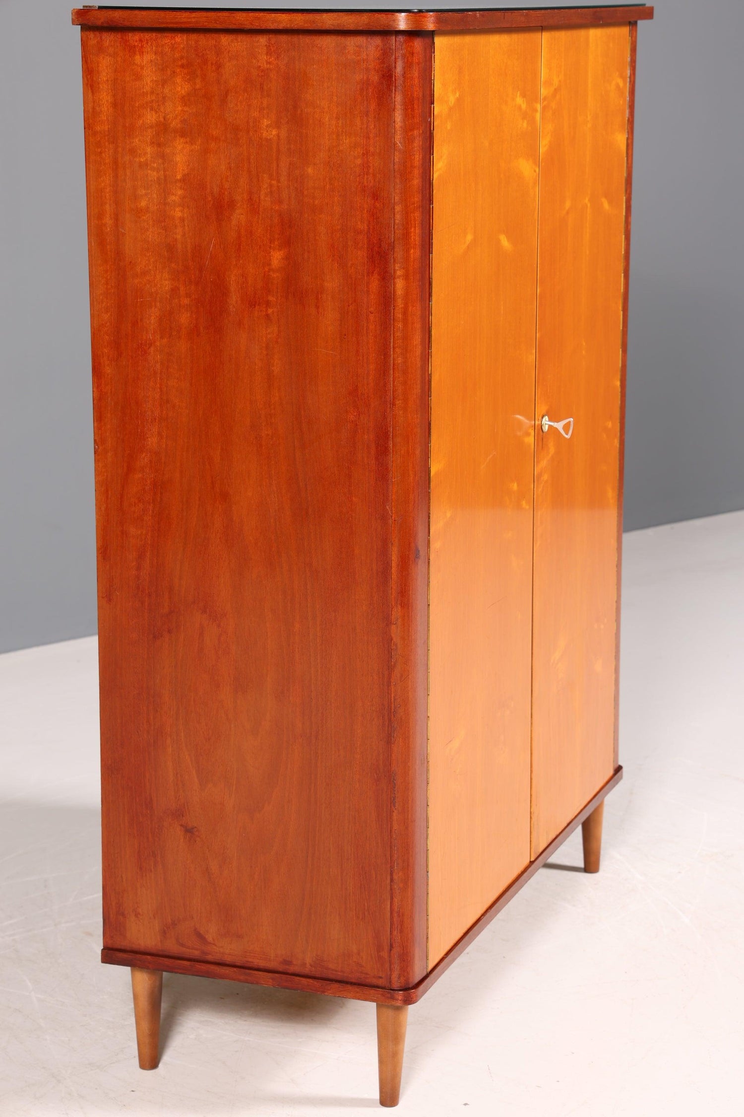 Beautiful Mid Century Wardrobe Vintage Cabinet Retro Chest of Drawers 60s Vertiko Office Cabinet