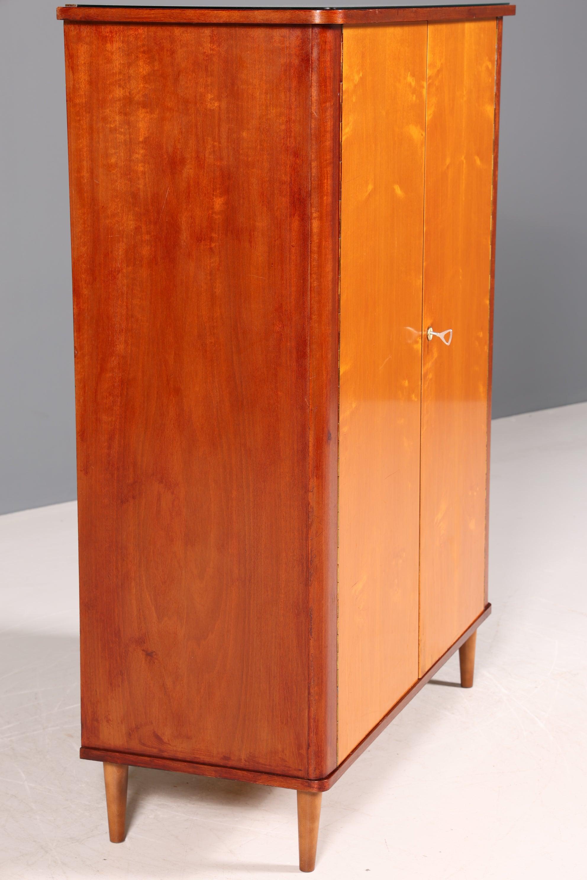 Beautiful Mid Century Wardrobe Vintage Cabinet Retro Chest of Drawers 60s Vertiko Office Cabinet