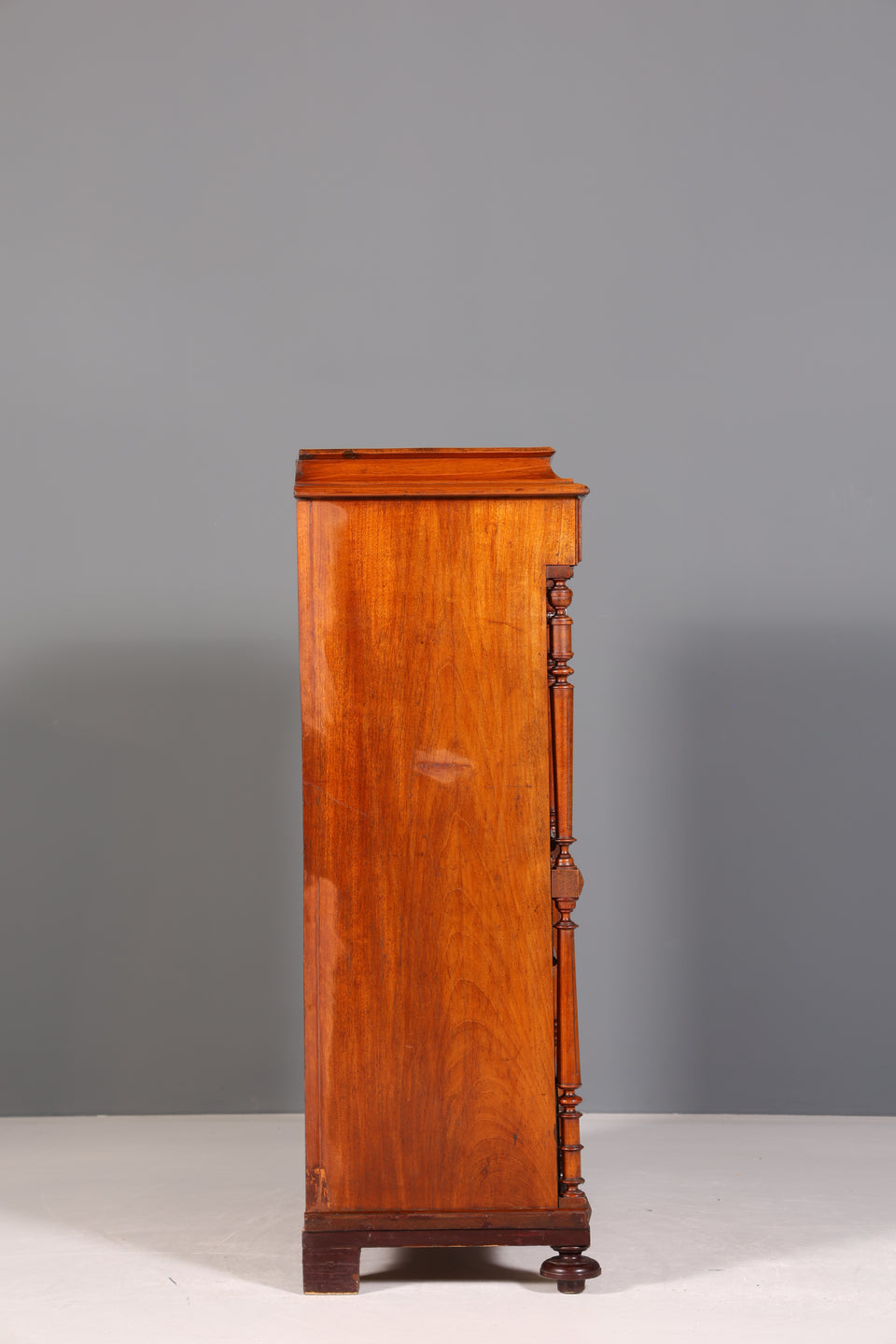 Stilvoller Gründerzeit Sekretär Vertiko Highboard Louis Philippe Kommode Schrank um 1880