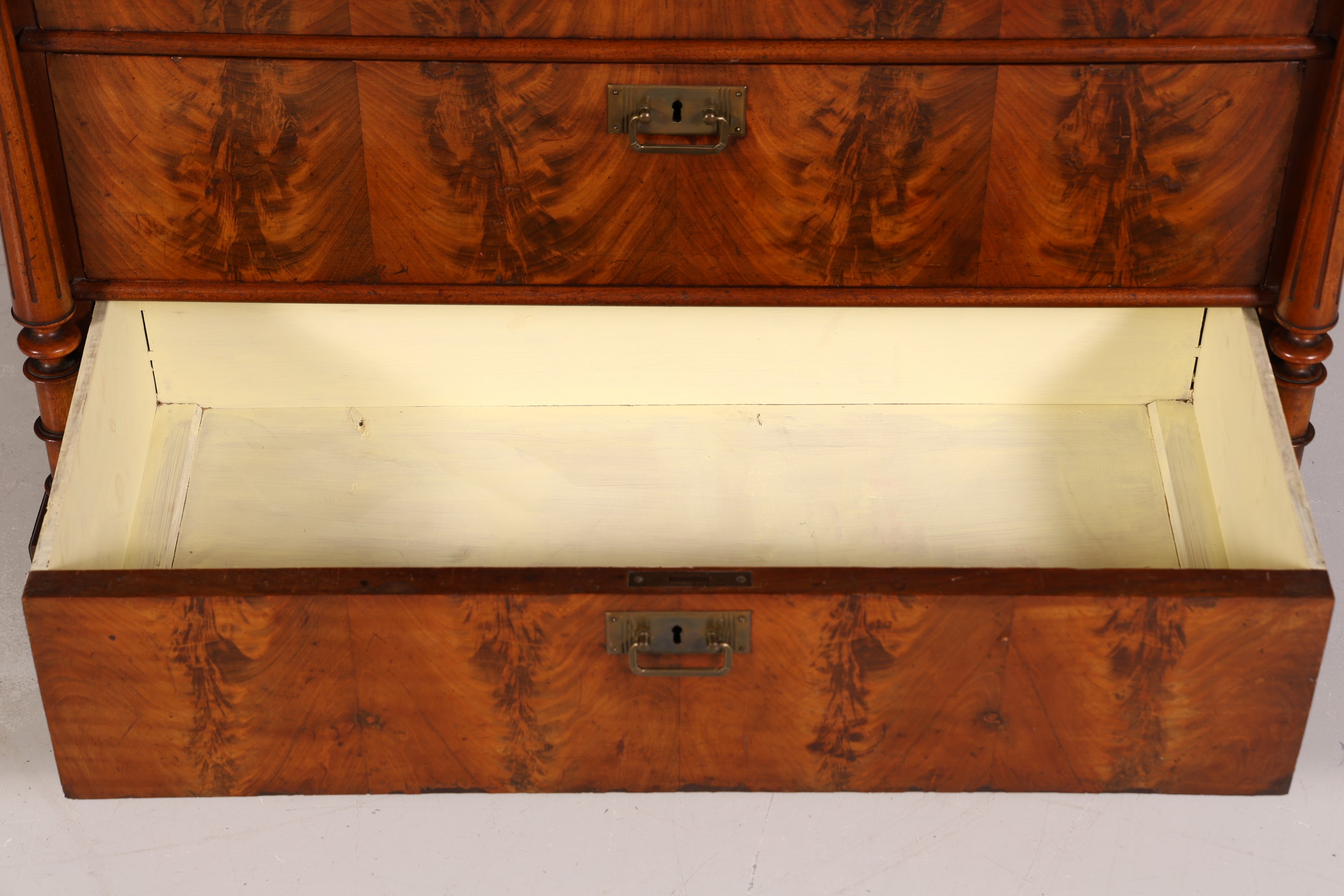 Stilvoller Gründerzeit Sekretär Vertiko Highboard Louis Philippe Kommode Schrank um 1880