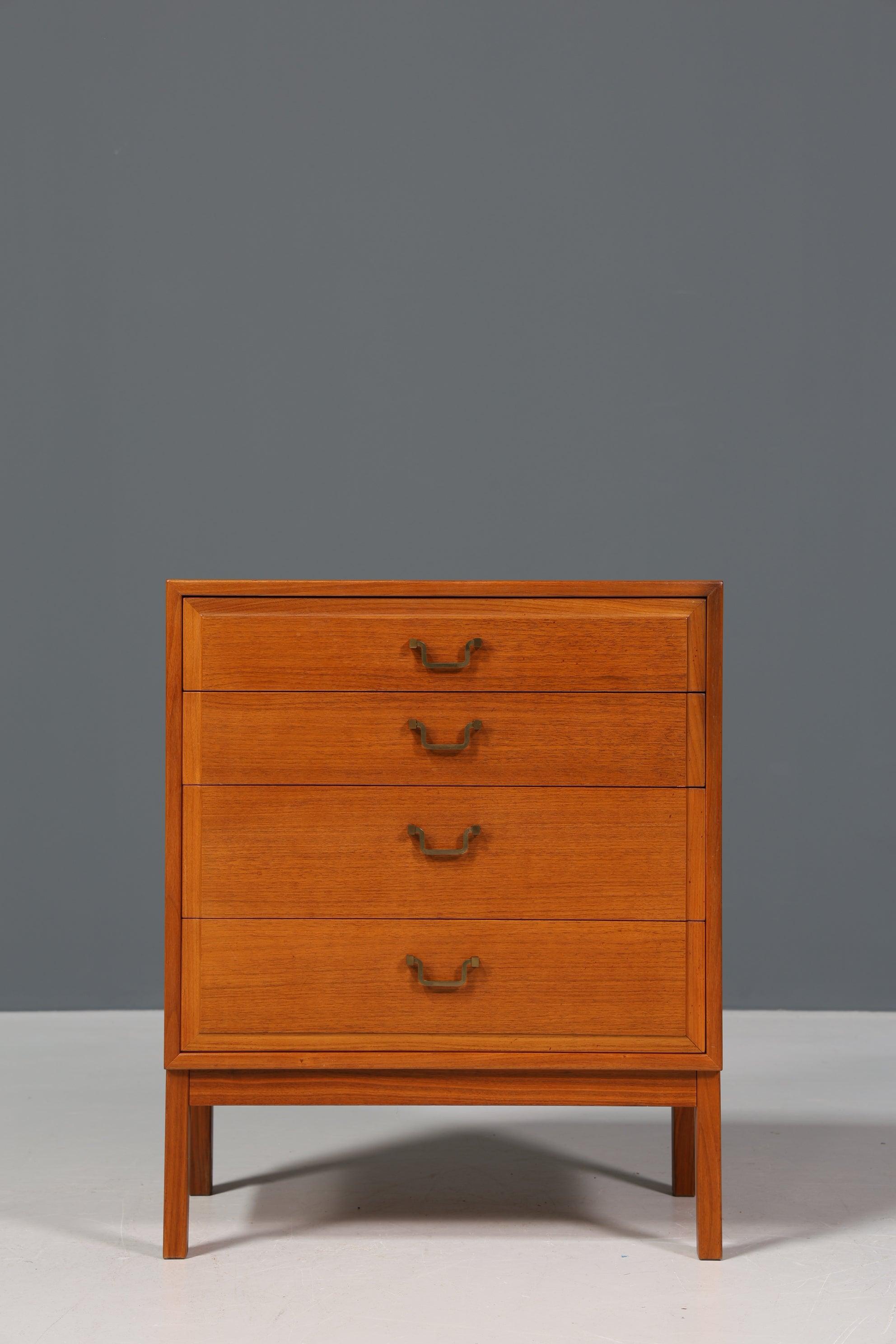 Beautiful Mid Century chest of drawers &quot;Made in Sweden&quot; teak wood chest of drawers hallway chest of drawers bedside table